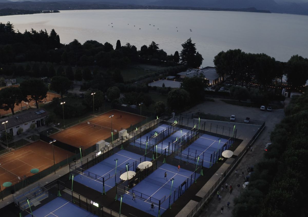 Vista aerea di Ninja Padel Desenzano